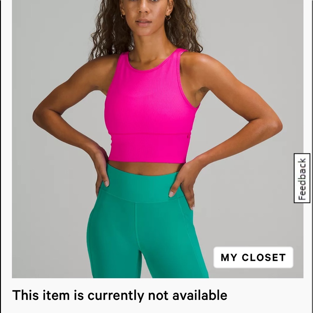 Lululemon sport bra 2 way wear